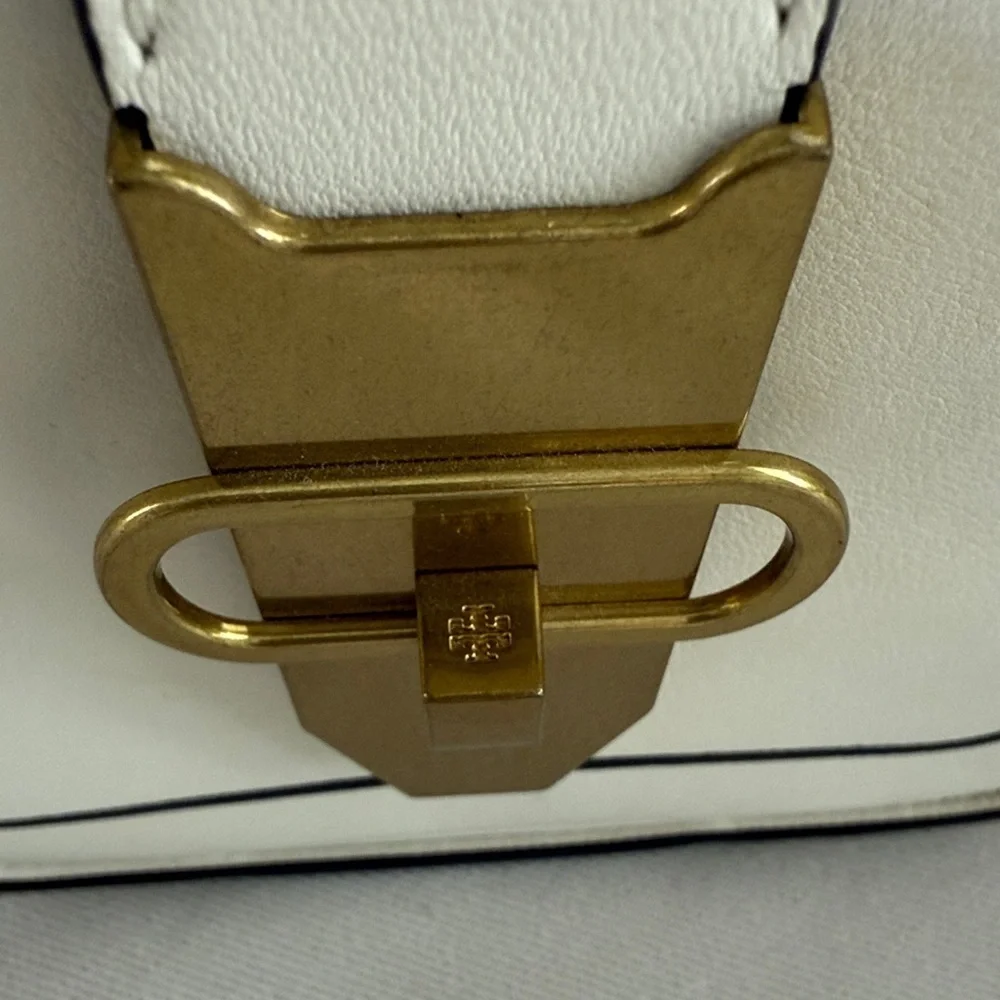 Tory Burch Mini Lock Runway Handbag with Gold Accent